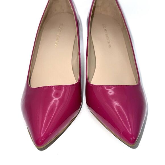 Stuart Weitzman Patent Leather Pointed Toe Pumps Hot Pink US 5B stiletto Heels - Picture 6 of 9